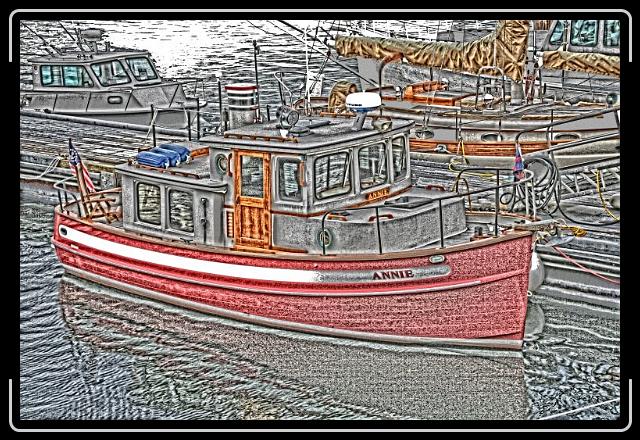 annieboat.jpg - A little red boat named Annie.