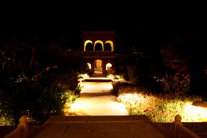 IMG_6556.JPG - Here is the garden lit up at night.