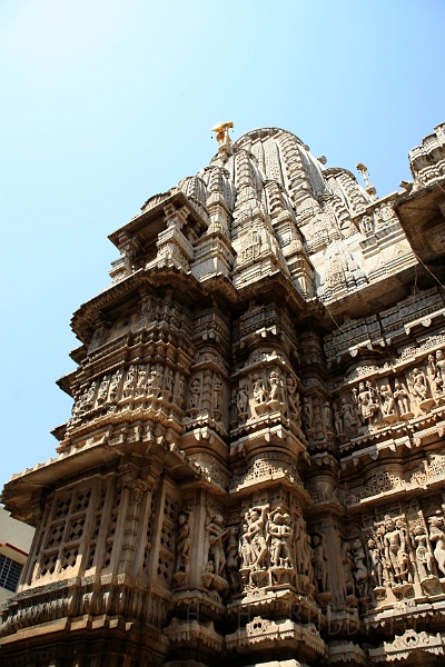 IMG_6901.JPG - This is the Jain temple which is right next to the palace.  The stone carvers were kept busy on this one!